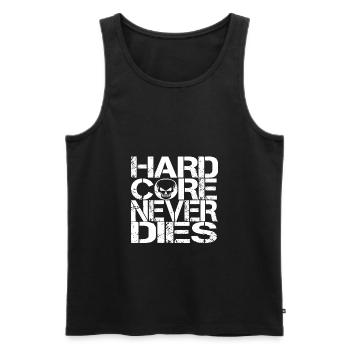 Techno Rave Hardstyle - Débardeur bio Premium Homme - noir - Devant - AI Model Male 178 light (178cm)