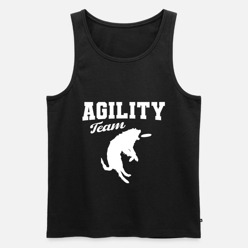Agility Hunde Team - Männer Premium Bio Tank Top - Schwarz