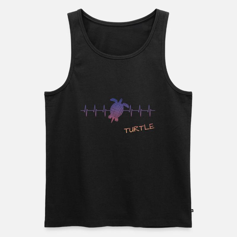 Turtle turtle - Männer Premium Bio Tank Top - Schwarz