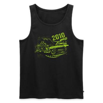 2010 Geburtstag Oldtimer Modell 2010 Vintage 2010 - Männer Premium Bio Tank Top - Schwarz - Vorne - Michal (187cm)