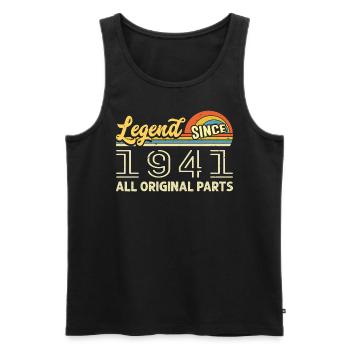 Legendary since 1941 Birthday 1941 Born 1941 - Men's Premium Organic Tank Top - black - Front - Michal (187cm)