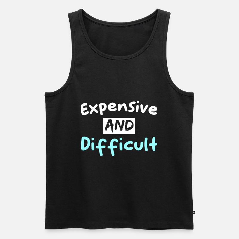 Expensive and Difficult - Männer Premium Bio Tank Top - Schwarz