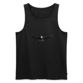 White-tailed Eagle - Men's Premium Organic Tank Top - black - Front - AI Model Male 178 light (178cm)