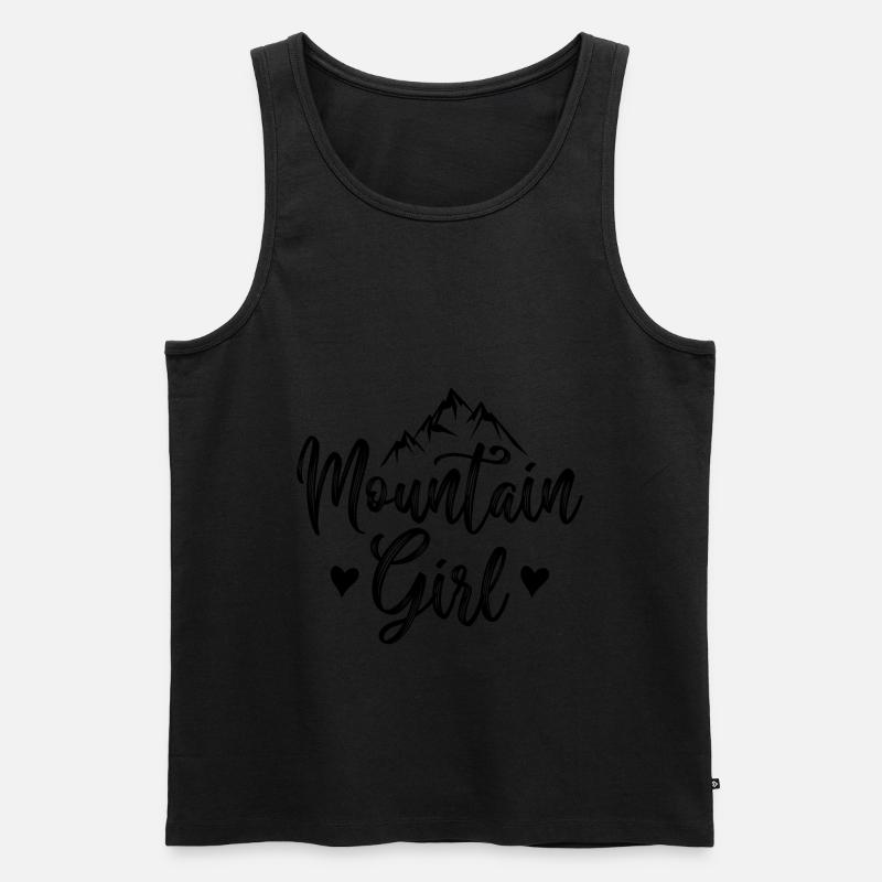 Berge Mädchen Mountains Frau - Männer Premium Bio Tank Top - undefined