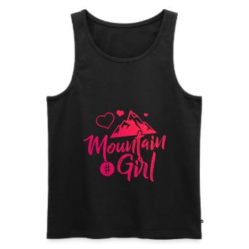 Mountain Girl Mountains Love - Men's Premium Organic Tank Top - black - Front - Michal (187cm)
