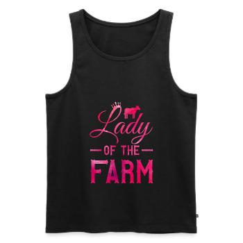 Lady Farmer Agricultrice - Débardeur bio Premium Homme - noir - Devant - Michal (187cm)