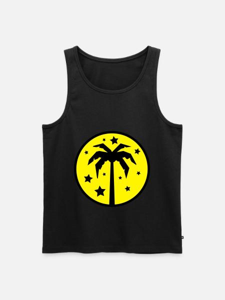 Palm Tree Beach - Men's Premium Organic Tank Top -