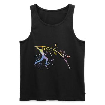 Stabhochspringer Kids Stabhochsprung - Männer Premium Bio Tank Top - Schwarz - Vorne - Michal (187cm)