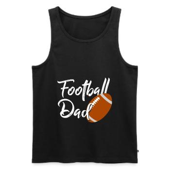 American football dad - Men's Premium Organic Tank Top - black - Front - Michal (187cm)