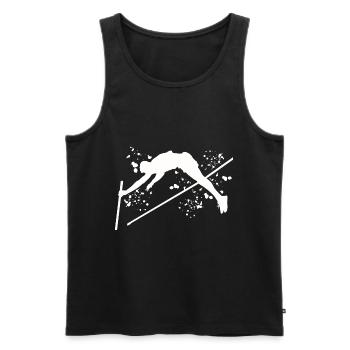 Stabhochspringer Kids Stabhochsprung - Männer Premium Bio Tank Top - Schwarz - Vorne - Michal (187cm)