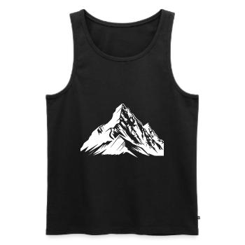 Mountains Alps - Men's Premium Organic Tank Top - black - Front - Michal (187cm)