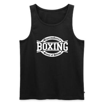 Boxing Science Of Defense - Men's Premium Organic Tank Top - black - Front - Michal (187cm)