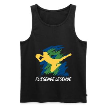 Torwart Für Tormann Torfrau Torhüter - Männer Premium Bio Tank Top - Schwarz - Vorne - Michal (187cm)