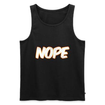 NOPE Nope nope - Men's Premium Organic Tank Top - black - Front - AI Model Male 178 light (178cm)