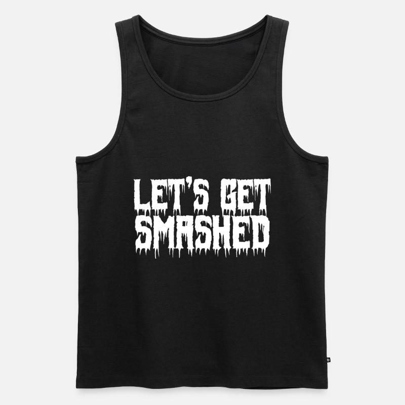 Halloween - let`s GET Smashed - Débardeur bio Premium Homme - noir