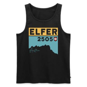 Elfer Berg Elferspitze Randonnée Normalweg Tirol - Débardeur bio Premium Homme - noir - Devant - Michal (187cm)