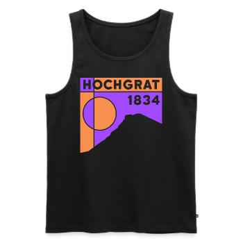 Hochgrat Nagelfluh Oberstaufen Wandern Klettern - Männer Premium Bio Tank Top - Schwarz - Vorne - Michal (187cm)