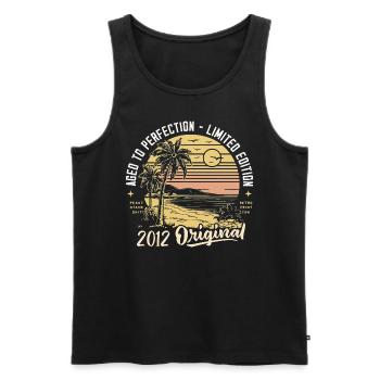 Original 2012 Vintage Geburtstagsgeschenk 12 Jahre - Männer Premium Bio Tank Top - Schwarz - Vorne - AI Model Male 178 light (178cm)