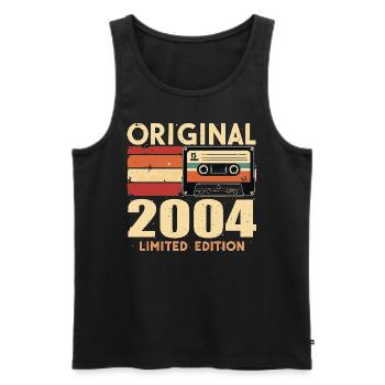 Geburtstag 2004 - Legendär Seit 2004 Geschenk 2004 - Männer Premium Bio Tank Top - Schwarz - Vorne - AI Model Male 178 light (178cm)