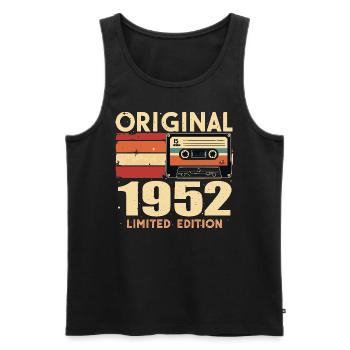 Geburtstag 1952 - Legendär Seit 1952 Geschenk 1952 - Männer Premium Bio Tank Top - Schwarz - Vorne - AI Model Male 178 light (178cm)