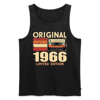 Geburtstag 1966 - Legendär Seit 1966 Geschenk 1966 - Männer Premium Bio Tank Top - Schwarz - Vorne - AI Model Male 178 light (178cm)