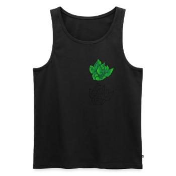 Gem_4 - Männer Premium Bio Tank Top - Schwarz - Vorne - AI Model Male 178 light (178cm)