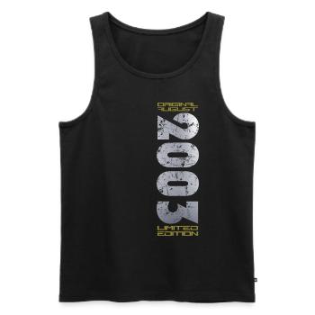21st Birthday Original August 2003 Vintage 2003 - Men's Premium Organic Tank Top - black - Front - Michal (187cm)