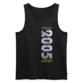 20th Birthday Original August 2005 Vintage 2005 - Men's Premium Organic Tank Top - black - Front - Michal (187cm)