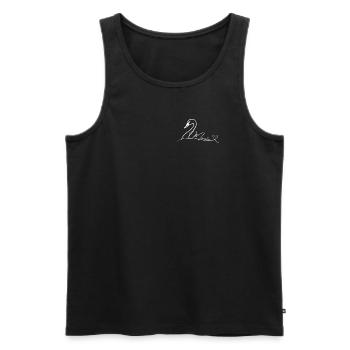 PETRAMÜNSTER! - Männer Premium Bio Tank Top - Schwarz - Vorne - Michal (187cm)