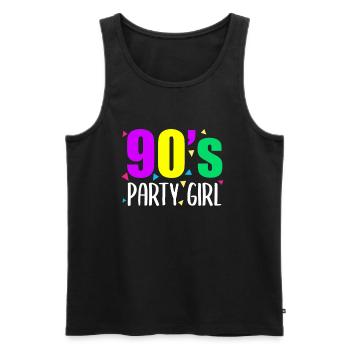90s 80s 90s 80s - Débardeur bio Premium Homme - noir - Devant - Michal (187cm)