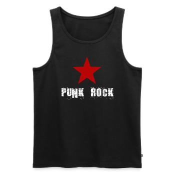 punk punk punk rock rocker - Débardeur bio Premium Homme - noir - Devant - AI Model Male 178 light (178cm)