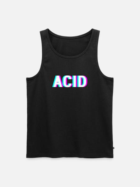 Acid - Rave Techno Party - Men's Premium Organic Tank Top - black