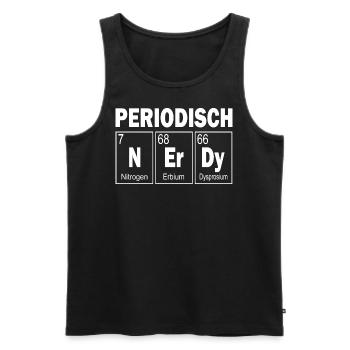Periodisch Nerdy Chemiker lustig chemisch Chemie - Männer Premium Bio Tank Top - Schwarz - Vorne - AI Model Male 178 light (178cm)