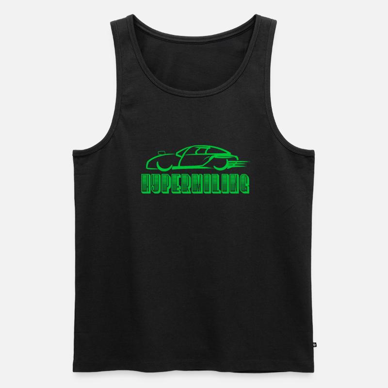 Hypermiling - Männer Premium Bio Tank Top - Schwarz
