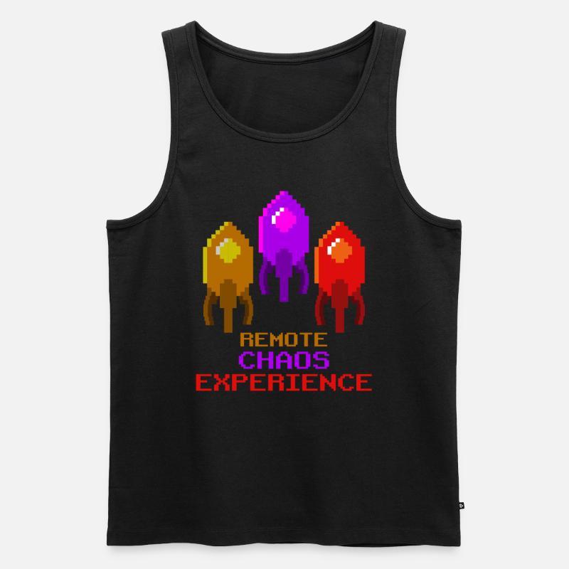 Remote chaos experience - Männer Premium Bio Tank Top - Schwarz