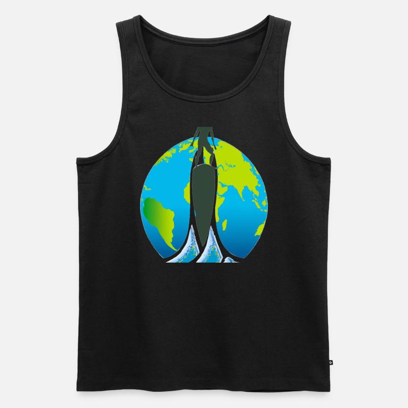 Surf the world - Männer Premium Bio Tank Top - undefined
