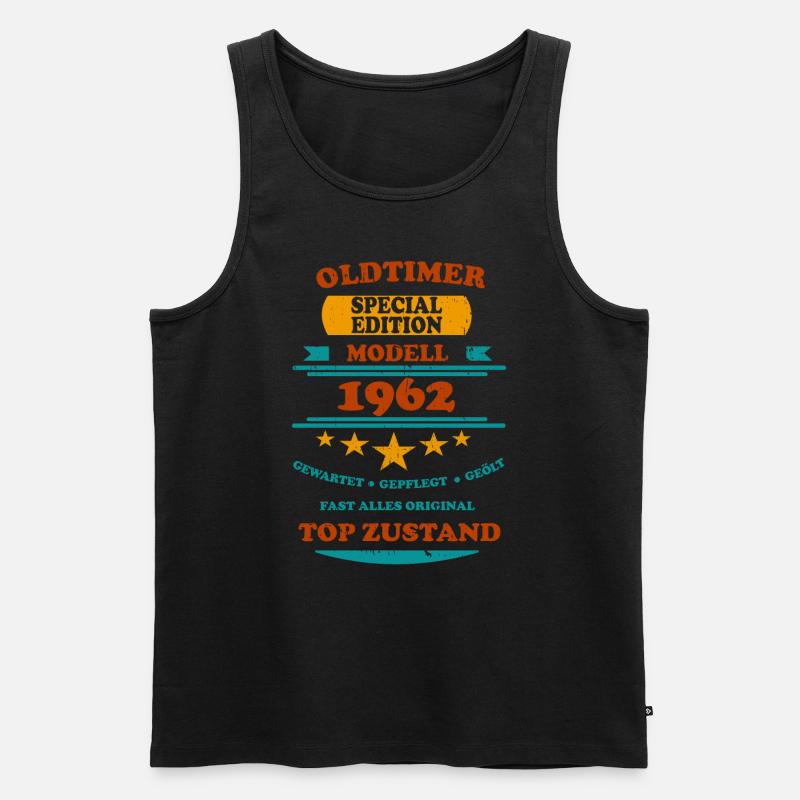 Oldtimer Retro 1962 - Männer Premium Bio Tank Top - Schwarz