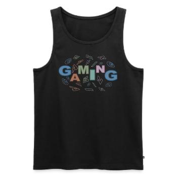 Game-scene-colorful - Männer Premium Bio Tank Top - Schwarz - Vorne - AI Model Male 178 light (178cm)