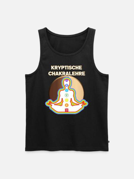 Krypto Chakralehre - Männer Premium Bio Tank Top - Schwarz