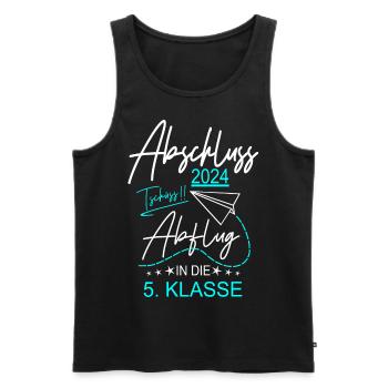 Abschluss 2024 Grundschule - Männer Premium Bio Tank Top - Schwarz - Vorne - Michal (187cm)