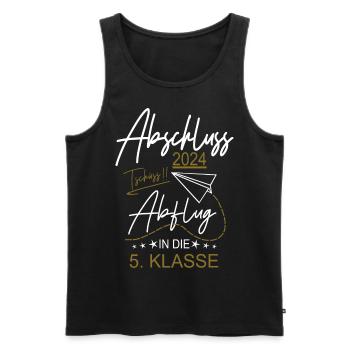 Abschluss 2024 Grundschule - Männer Premium Bio Tank Top - Schwarz - Vorne - Michal (187cm)
