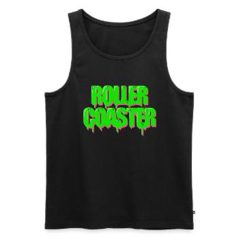Roller coaster - Men's Premium Organic Tank Top - black - Front - AI Model Male 178 light (178cm)