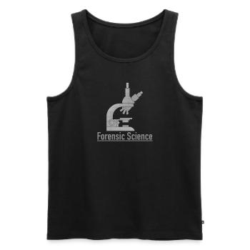 Forensik - Wissenschaft - Männer Premium Bio Tank Top - Schwarz - Vorne - Michal (187cm)
