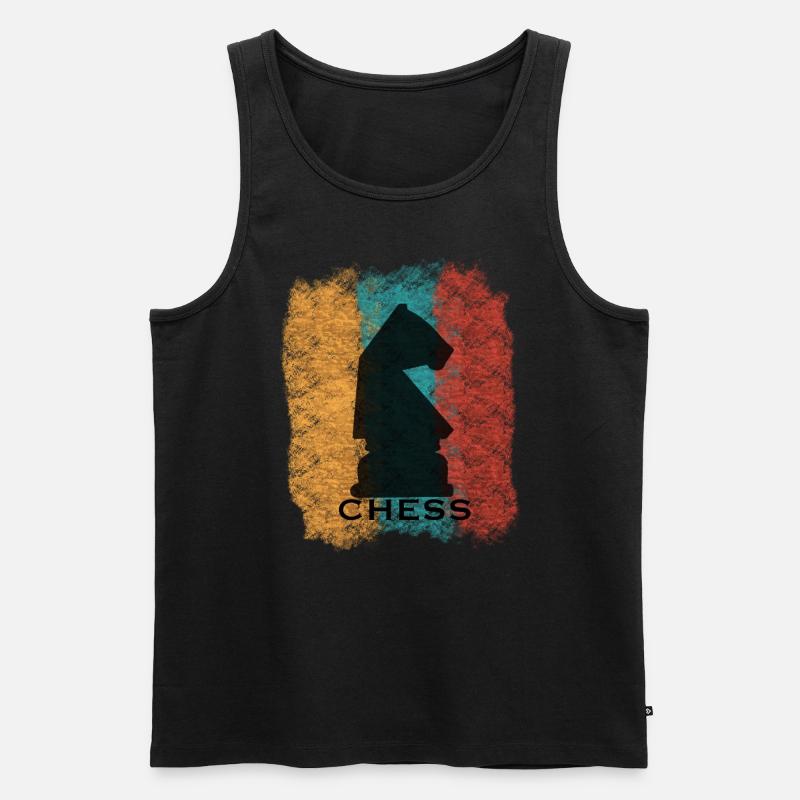 Schach - Männer Premium Bio Tank Top - Schwarz