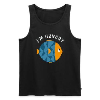 Süßer kleiner Fisch - Männer Premium Bio Tank Top - Schwarz - Vorne - Michal (187cm)