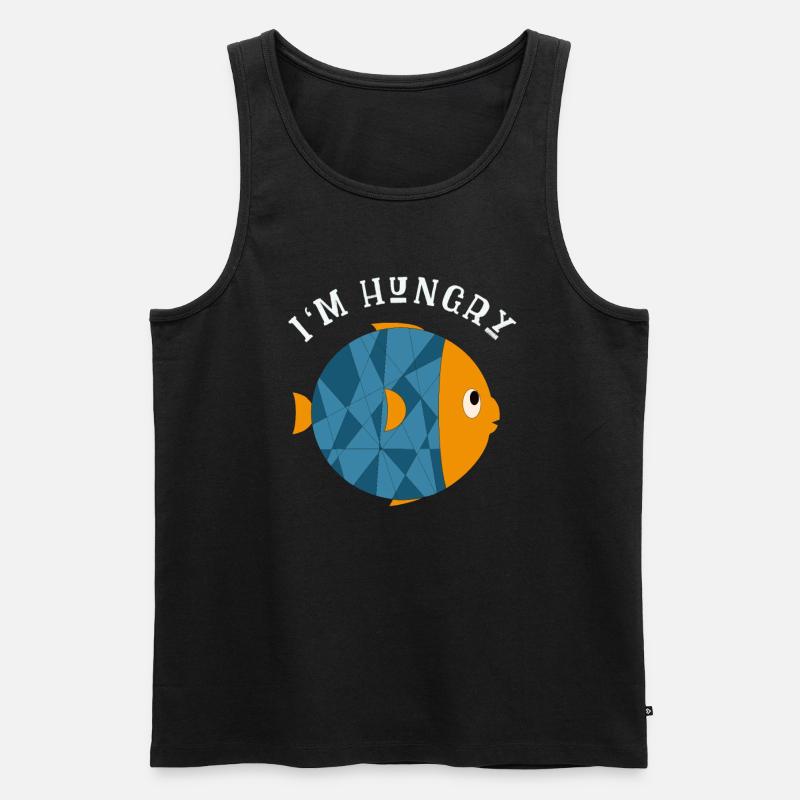 Süßer kleiner Fisch - Männer Premium Bio Tank Top - Schwarz