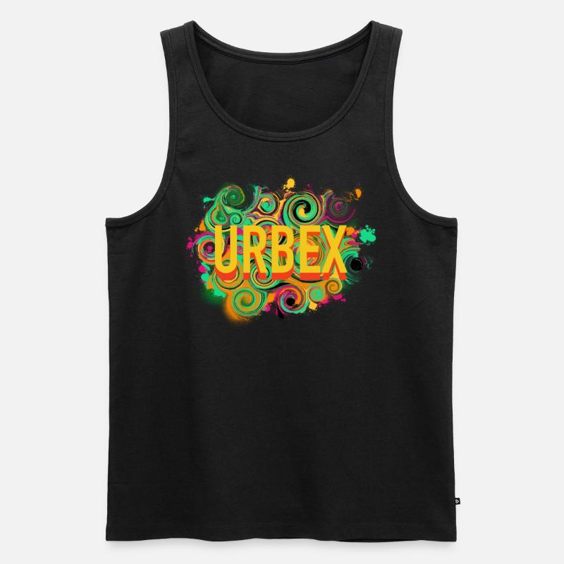 Urbex - Urban Explorer - Männer Premium Bio Tank Top - Schwarz
