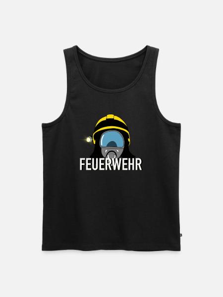 Feuerwehr - Männer Premium Bio Tank Top - Schwarz