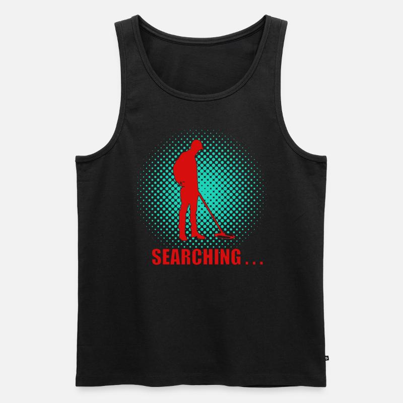 Sondengänger - Sondeln - Männer Premium Bio Tank Top - Schwarz