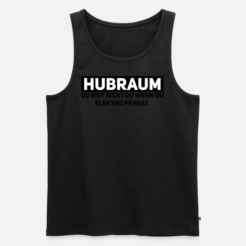 Hubraum statt Strom – Mechaniker-Statement - Männer Premium Bio Tank Top - undefined